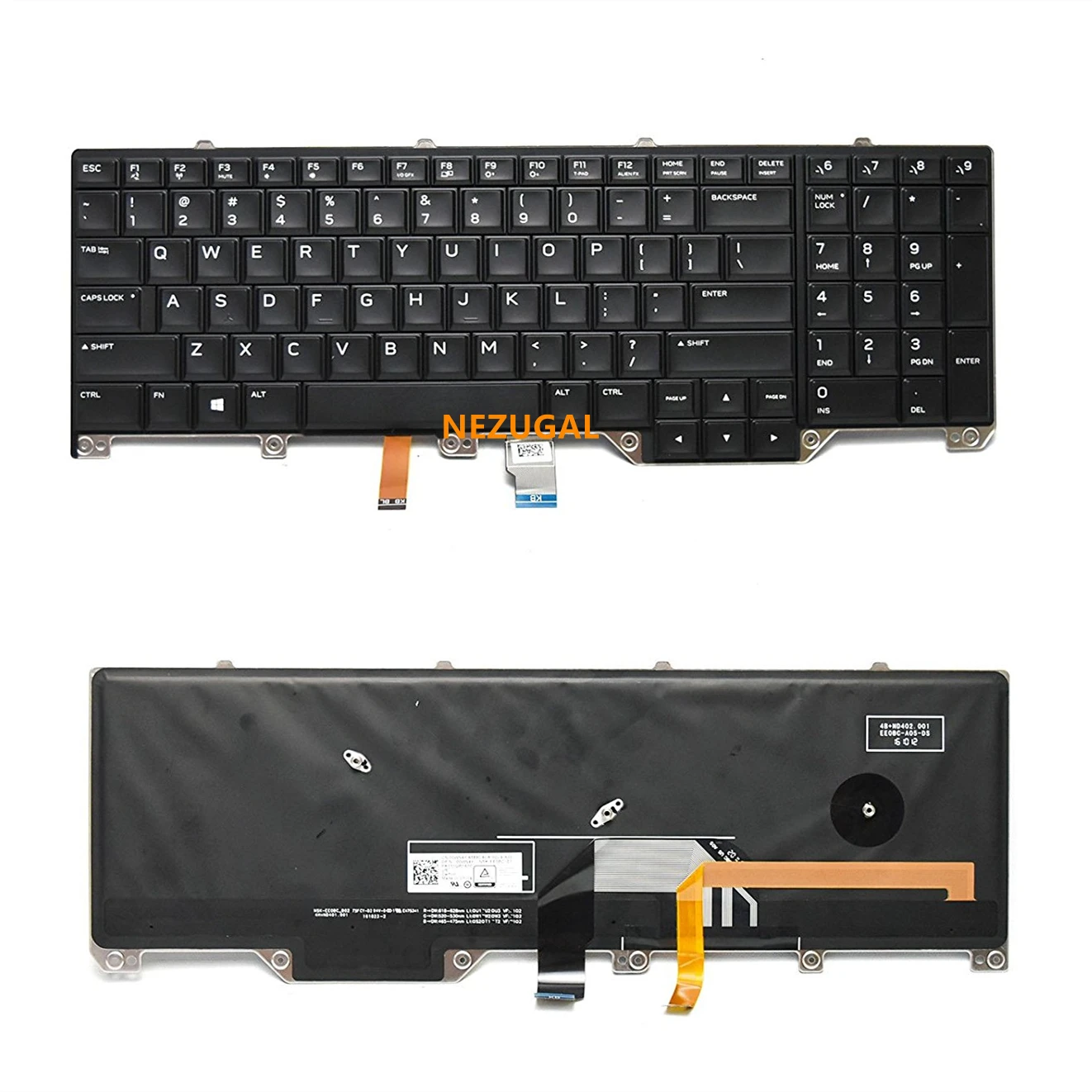 

Английская клавиатура с подсветкой для Dell Alienware 17 R4 R5 PK131QB1A00