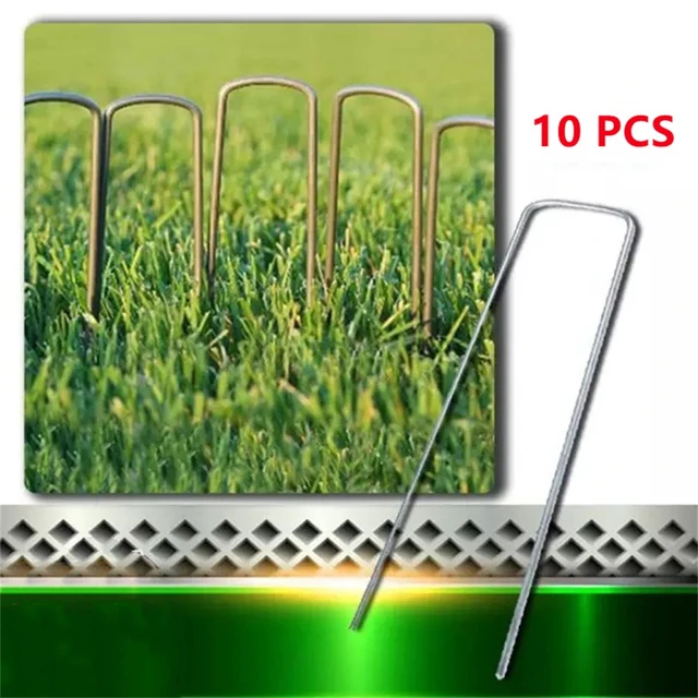 10Pc 10/15/20cm Länge Mulch Nagel Weedproof Tuch Boden U-form Nagel Typ  Gartenarbeit nagel Rasen Für Befestigung Unkraut Stoff Mesh Boden -  AliExpress