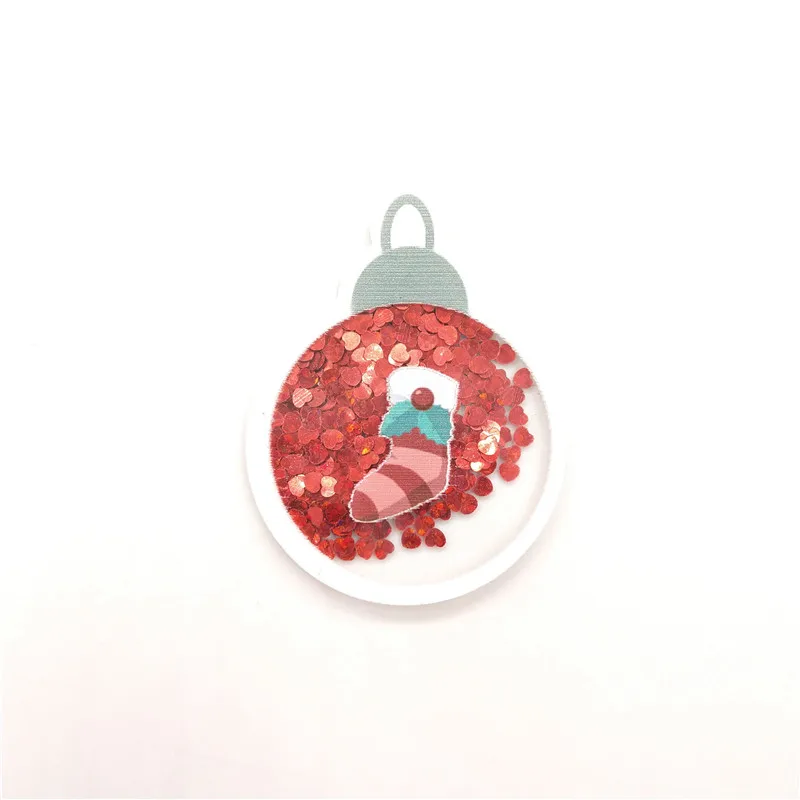 Multi sytle Christmas Tree Santa Quicksand Cover For Phone DIY Sequin Patch - Цвет: 8