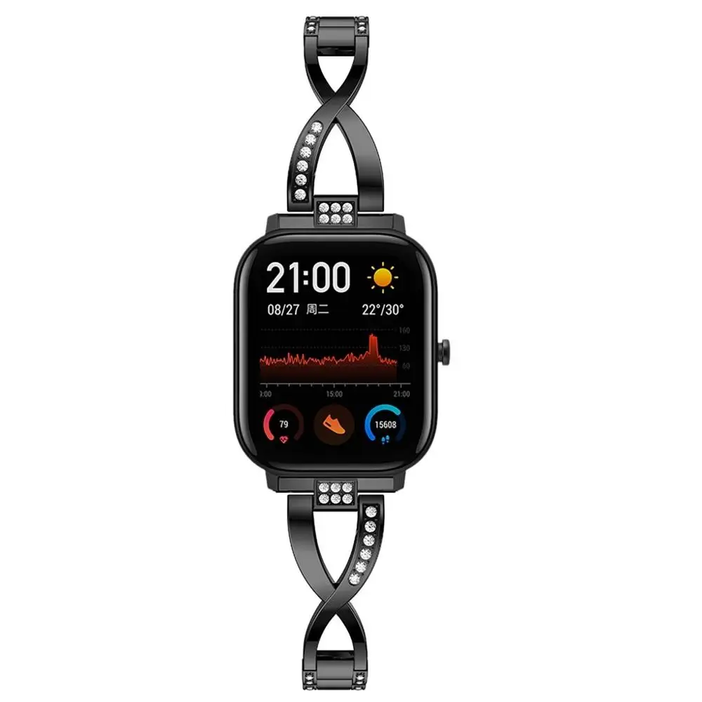 Сменный металлический ремешок для часов XIAOMI Huami Amazfit GTS наручных браслет умных