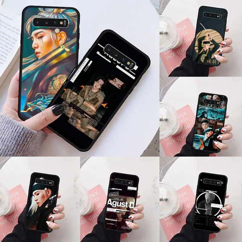 

Agust D fashioon cool Handsome Phone Case For Samsung Galaxy S5 S6 S7 S8 S9 S10 S10e S20 edge plus lite