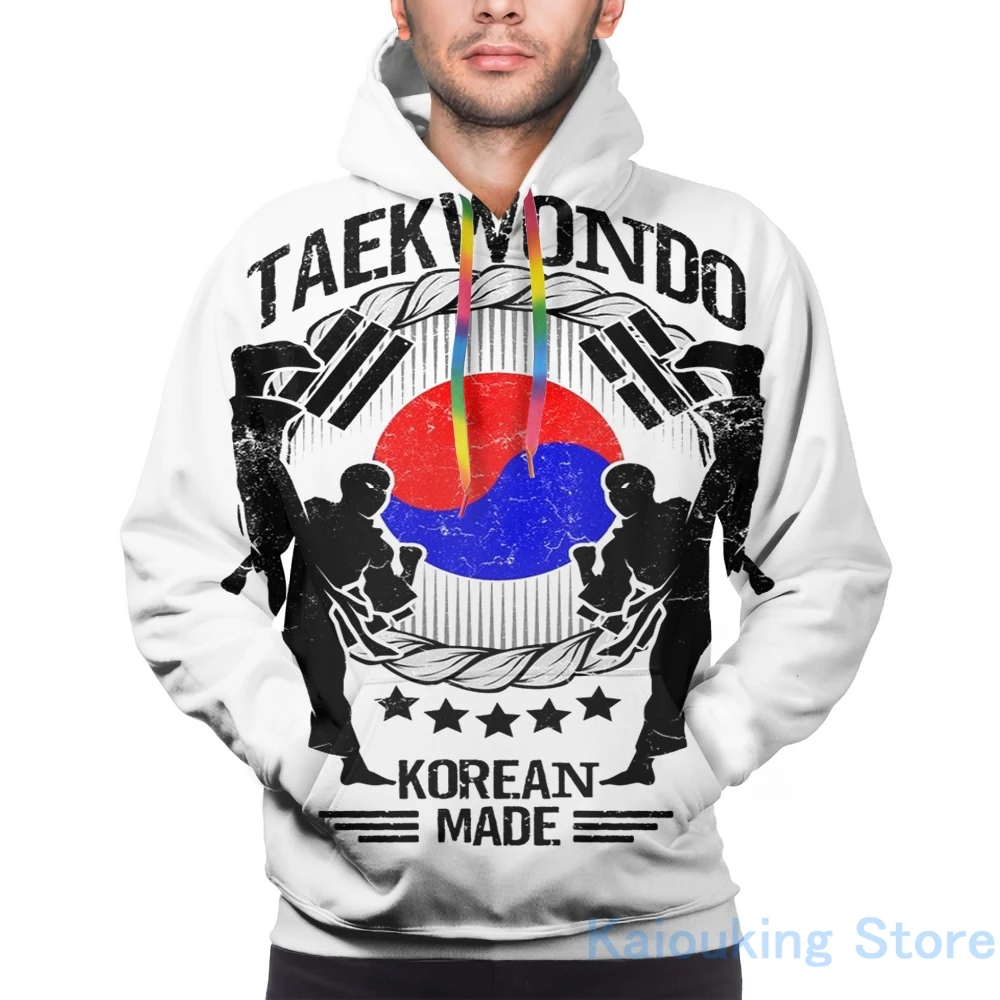 Taekwondo Korea Casual Fashion Men Pullover Hoodie Sweaters 