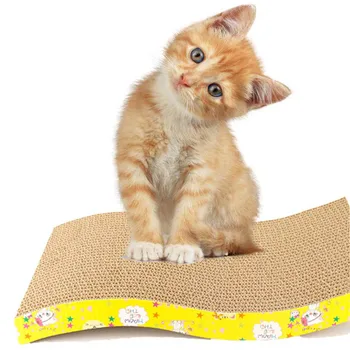 

Corrugated Cat Scratch Board Pad Grinding Nails Interactive Protecting Furniture Cat Toy Scratcher