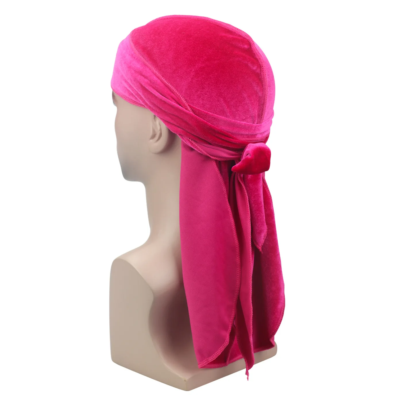 mens blanket scarf Muslim Mens Turban Durag Hair Accessories Velvet Headwear Covers Bow Bandanna Cap Hijab Long Tail Hats head scarf men