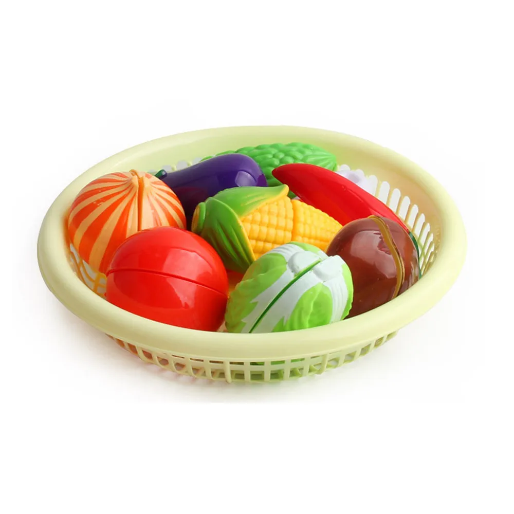 Education For Kids Fun Learning Toys For Children Cutting Fruit Vegetable Food Pretend Play Kid Educational Toy Set W822