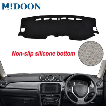 

MIDOON Car Dashboard Cover Dash Mat Automobile Dash Board Pad Carpet Anti-UV For Suzuki Vitara Escudo 4th 2015 2016 2017 2018