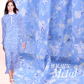 

12mm digital painted georgette silk fabric semi-transparent beach skirt chinese silk fabric wholesale silk cloth