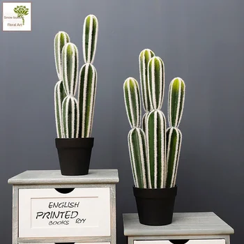 

Cactus plant living room office display tropical potted cactus succulent plants tropical decoration fake plants home accessories