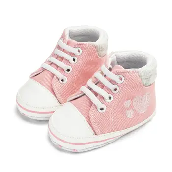 

I Love Daddy&Mummy Baby Shoes Canvas Cute Embroidered Love Heart Baby Girl Shoes Toddler Shoes First Walkers For Boy Girl