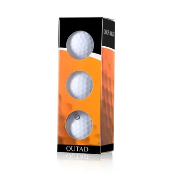 

OUTAD 12pcs Practice Safe Non-toxic Ultra-light Synthetic Rubber Golf Balls for Indoor Outdoor Practice Match