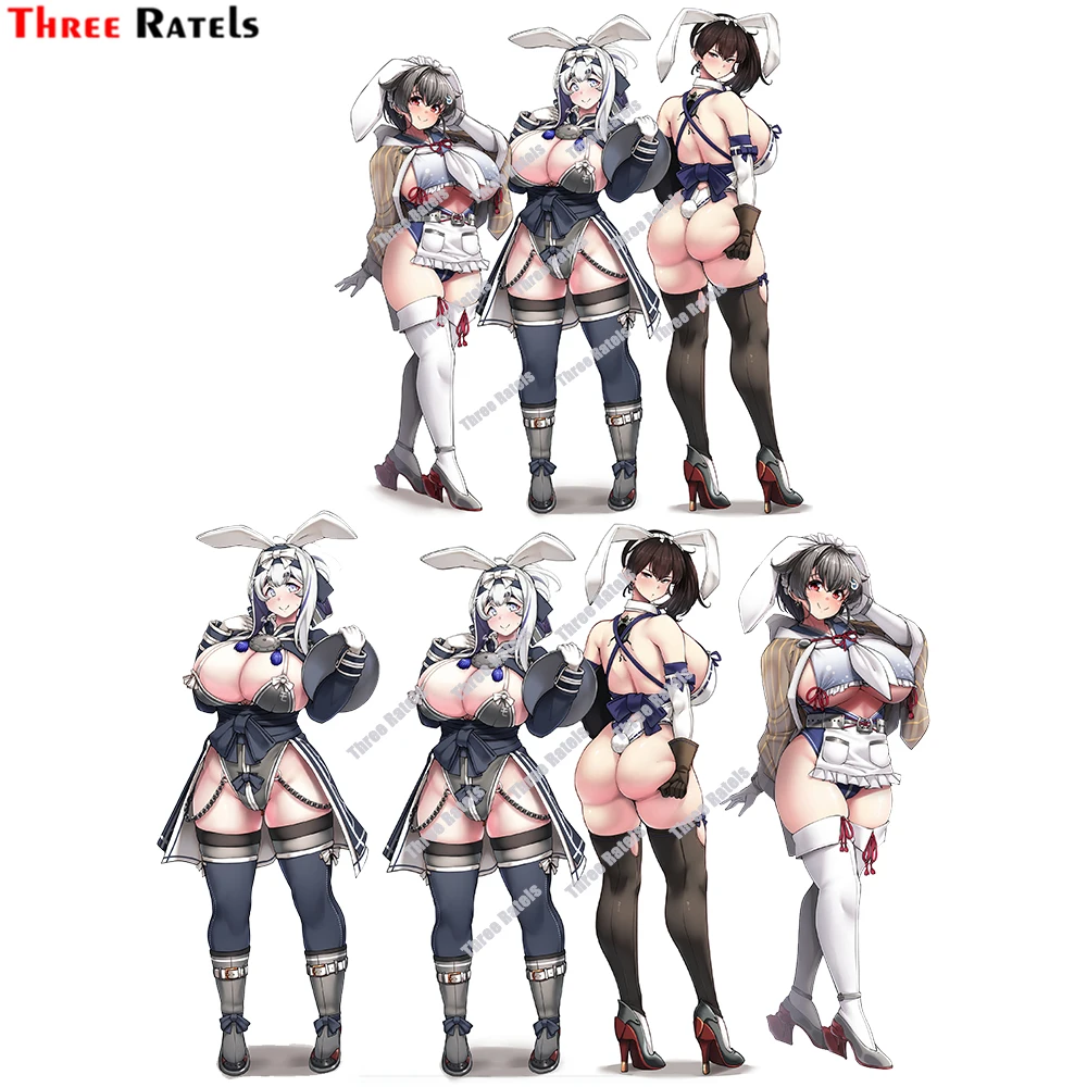 Three Ratels D665 Kaga Kamoi и Jingei Kantai Коллекция автомобильных наклеек наклейка аниме
