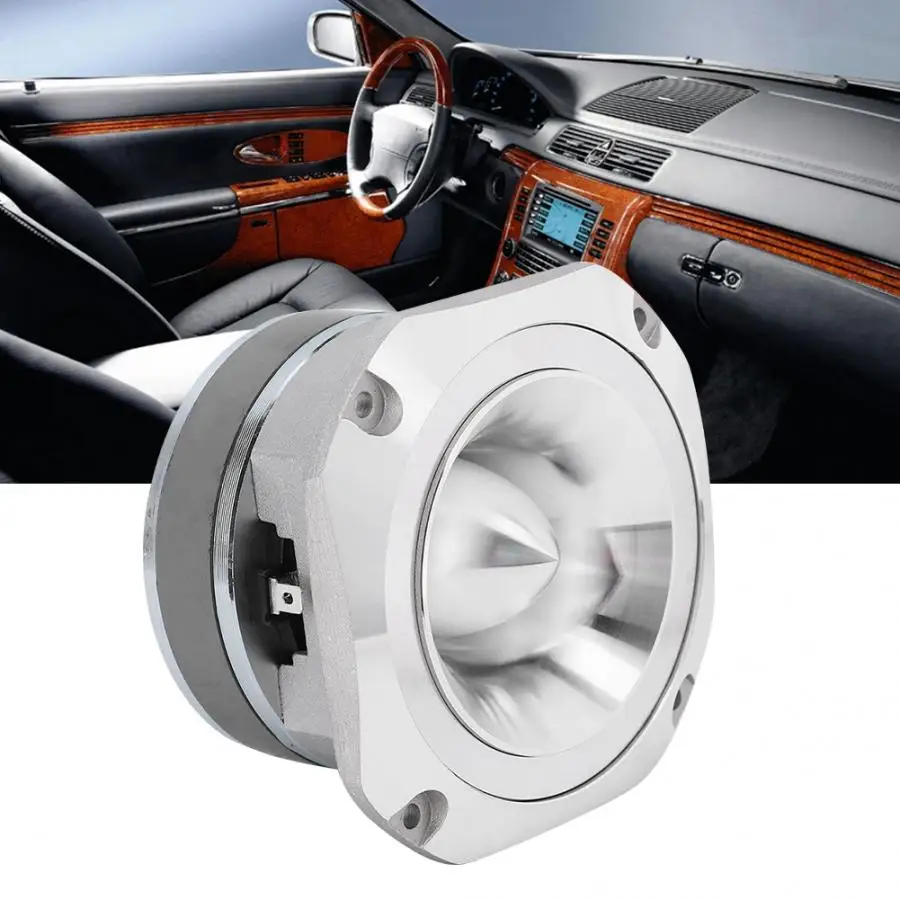 Динамик алюминиевый серебристый автомобильный стерео аудио Hifi динамик с коаксиальным подключением динамик s сабвуфер автомобильный аудио