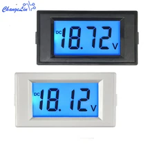 DC 0-600V Voltmeter Voltage Meter Indicator Volt Monitor 0-19.99V 0-199.9V LCD Digital Screen Black White For Electrical Circuit