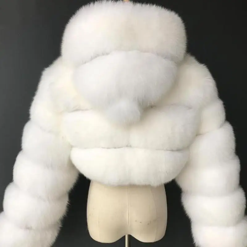 Moda com Capuz Cabolsa de Pele do Falso Inverno Quente Feminino Plush Cor Colheita Peludo Diário Cabolsa Casual Femme Elegante G1i6 S-3xl 6 Inverno quente moda com capuz casaco de