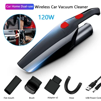 

120W Car Vacuum Cleaner Wet and Dry Wireless Handheld Home Auto Vacuum Cleaner 3500KPA 4500KPA Portable Car Vacuum Cleaner