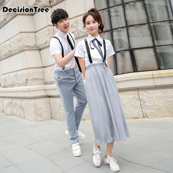 

2020 sailor suit school uniform sets jk school uniforms for girls white shirt and dark blue skirt suits student cosplay