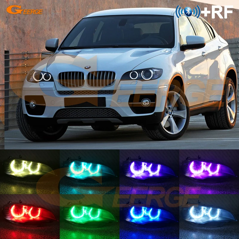 Для BMW X6 E71 E72 X6M 2008-2014 RF удаленный Bluetooth-совместимый приложение ультра яркий