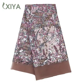 

Embroidered Sequins Laces Fabrics for Wedding Party High Quality Nigerian Net Lace Fabric African French Tulle Lace APW3221B