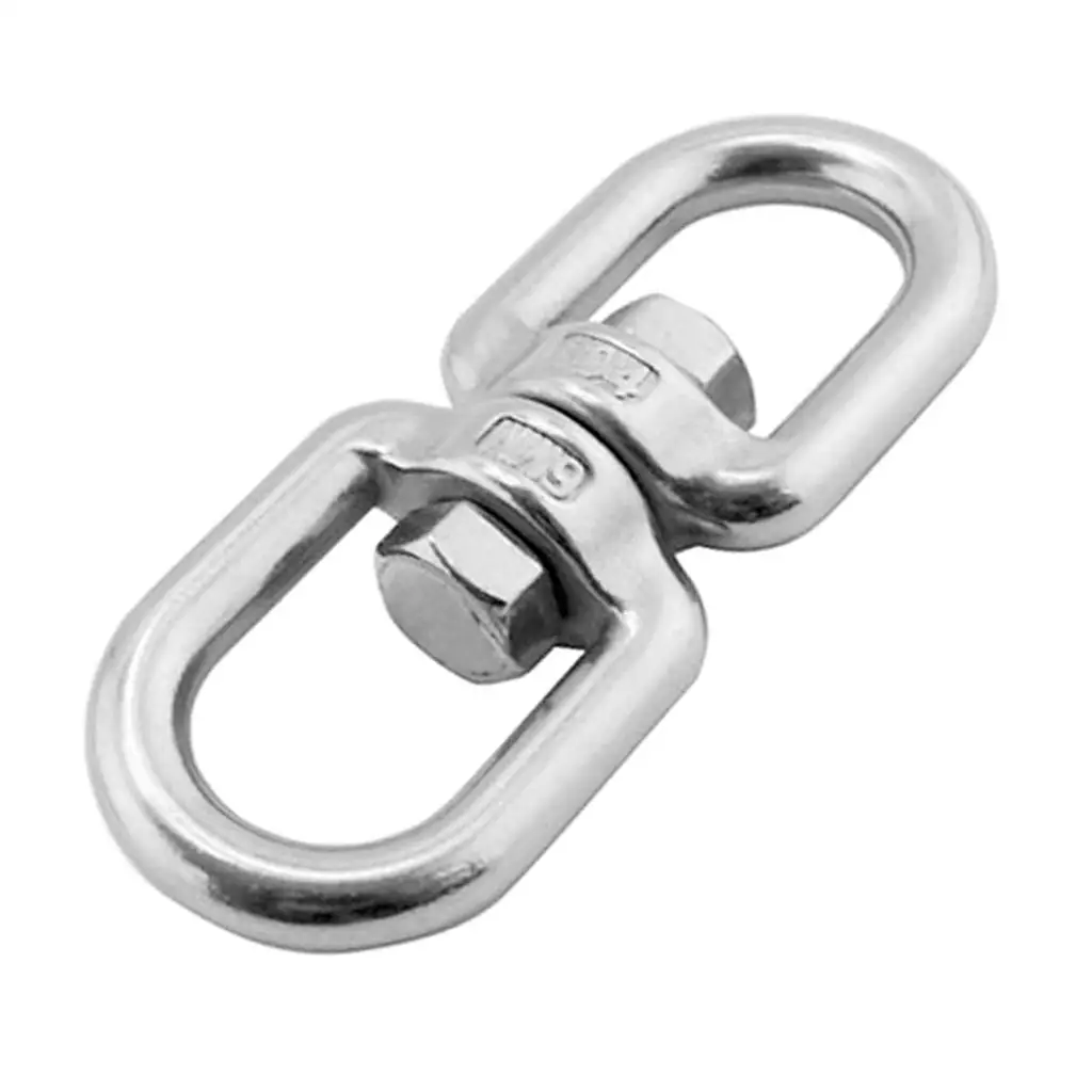 3x Stainless Steel Swivel Double Loops Hook Connector Two Ended LinkMarine Hardware AliExpress