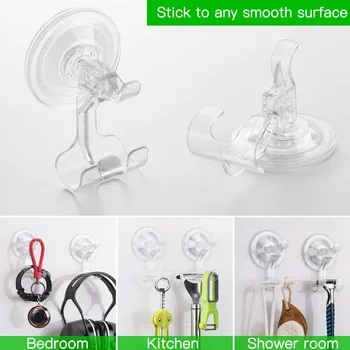 

Shower Suction Hook Suction Hooks Removable and Reusable Razor Hook for Shower Waterproof Powerful Vacuum Suction Cup in stock