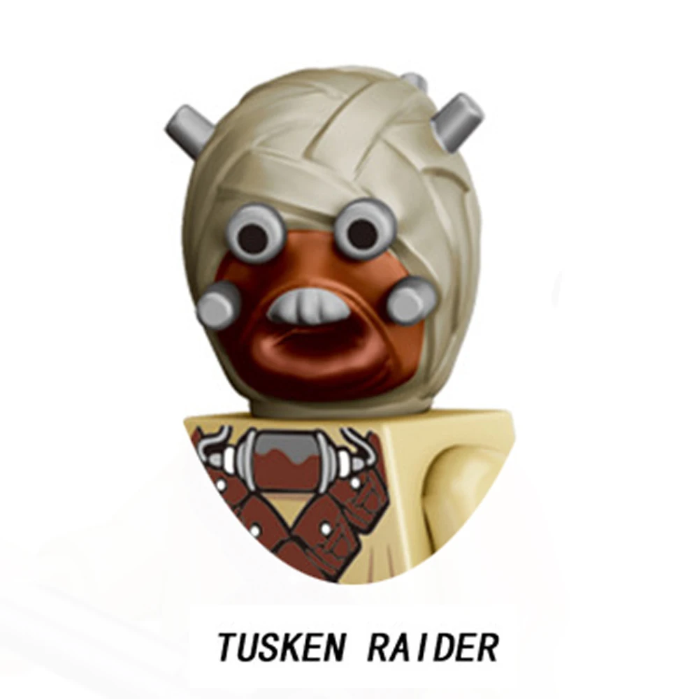 Disney Tusken Raider Building Blocks Jawas Rebel Troopers Leia Han Solo Ewoks Finn Starkiller Amidala Gamorrean Brick Figure Toy