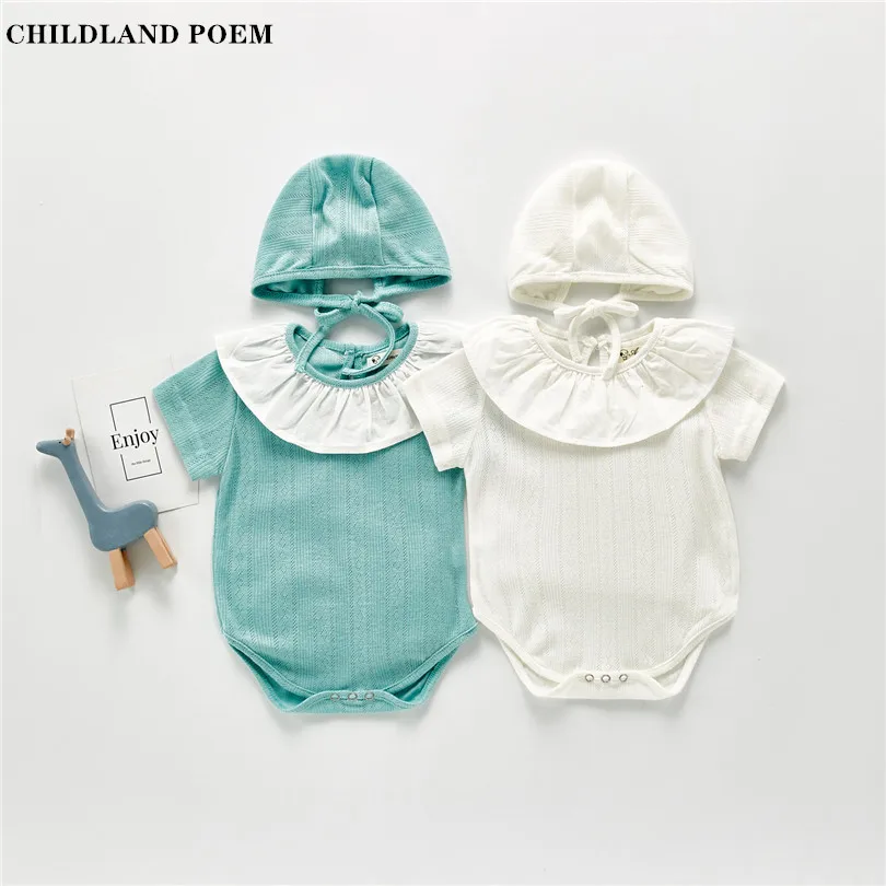 Одежда для маленьких девочек летняя одежда новорожденных комбинезон из 100%