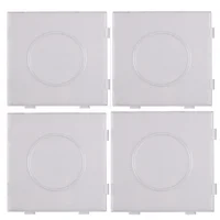 4PCS 2.6mm Mini Hama Fuse Beads Transparent Big Square Pegboards Beads Boards DIY Material Template Perler Artkal Beads Pegboard 1