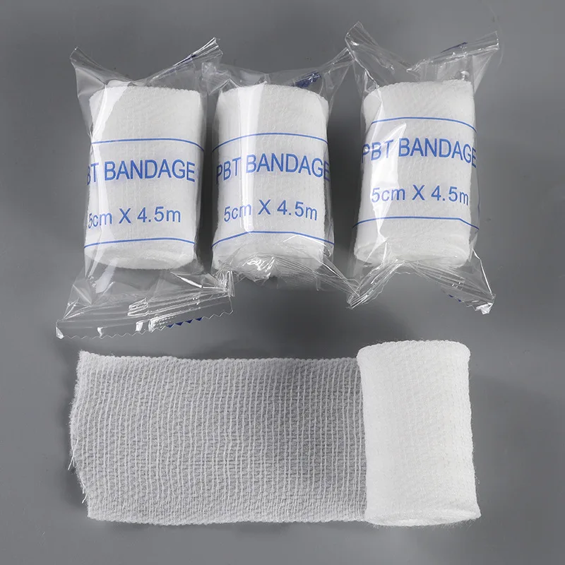 Tanie Bawełna PBT bandaż elastyczny przyjazny dla skóry oddychająca apteczka gaza