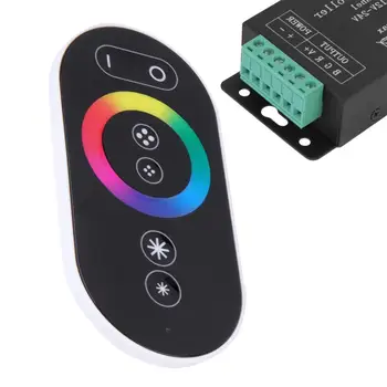 

DC12-24V 18A RF Remote Wireless Touch Pad Panel LED Controller Dimmer For 5050 3528 2835 RGB LED Strip Light Tape