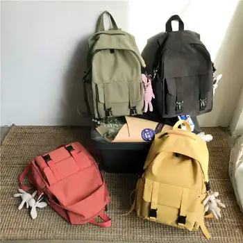 

Female High Capacity Schoolbag For Teenage Girls Waterproof Nylon Women Backpack Multi-Pocket Travel Shoulder Bag Mochila