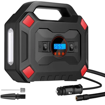 

Portable Air Compressor Tire Inflator 12V Smart Digital Air Pump with LED Light for Car,Motorcycle,Outdoor Paddle Board