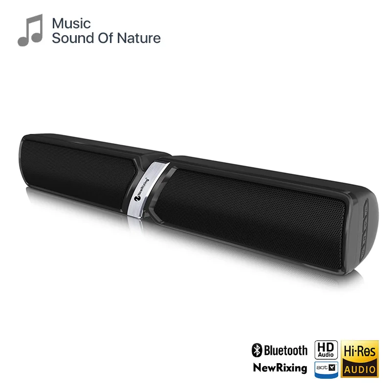 Abuzhen портативный беспроводной динамик Bluetooth стерео звуковая панель Boombox 3D