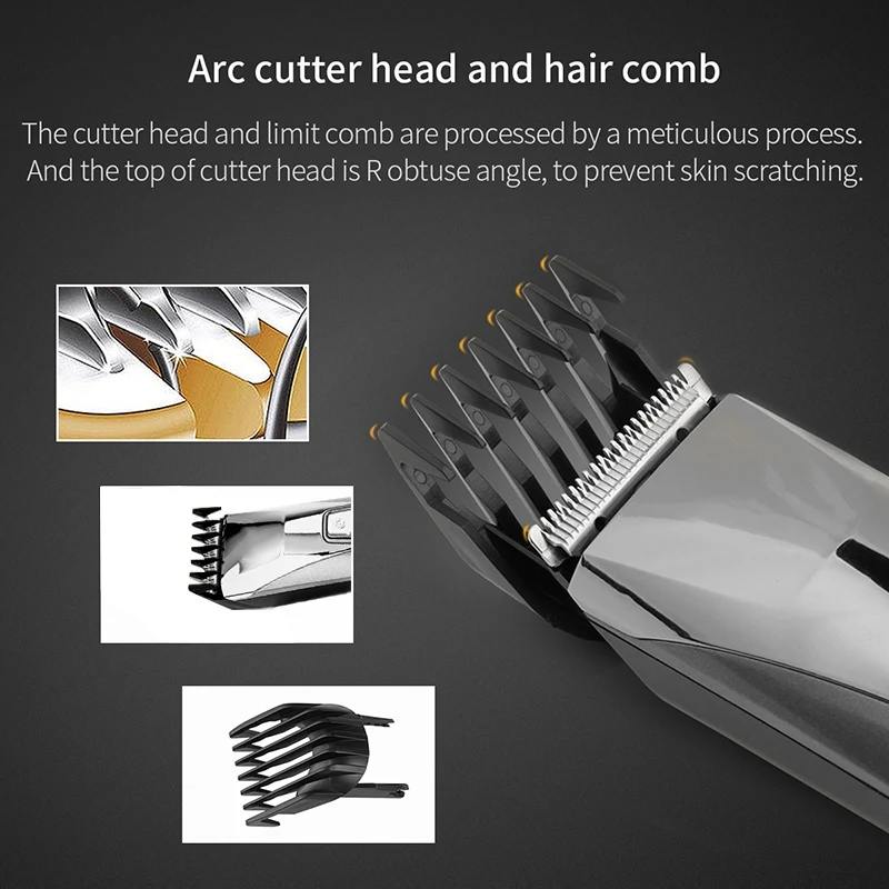  Beard Trimmer Hair Clipper Detail Trimmer Lithium Power Razor Electric Clipper US Plug