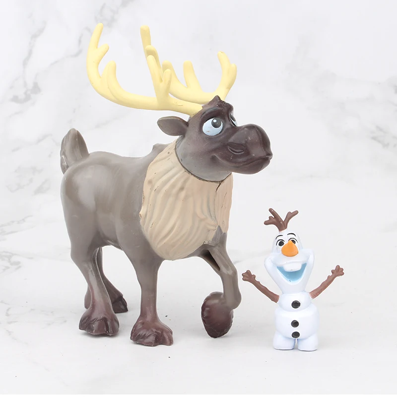 Новейшие фильмы Disney Frozen 2 5 11 см принцесса Эльза Анна Кристофф Свен Олаф Аниме ПВХ