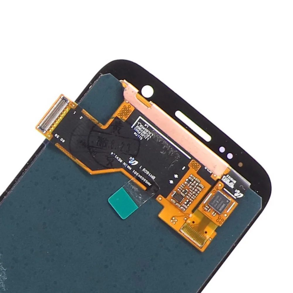 5,1 ''Супер AMOLED ЖК-дисплей с рамкой для SAMSUNG Galaxy S7 плоский дисплей G930 G930F сенсорный экран дигитайзер
