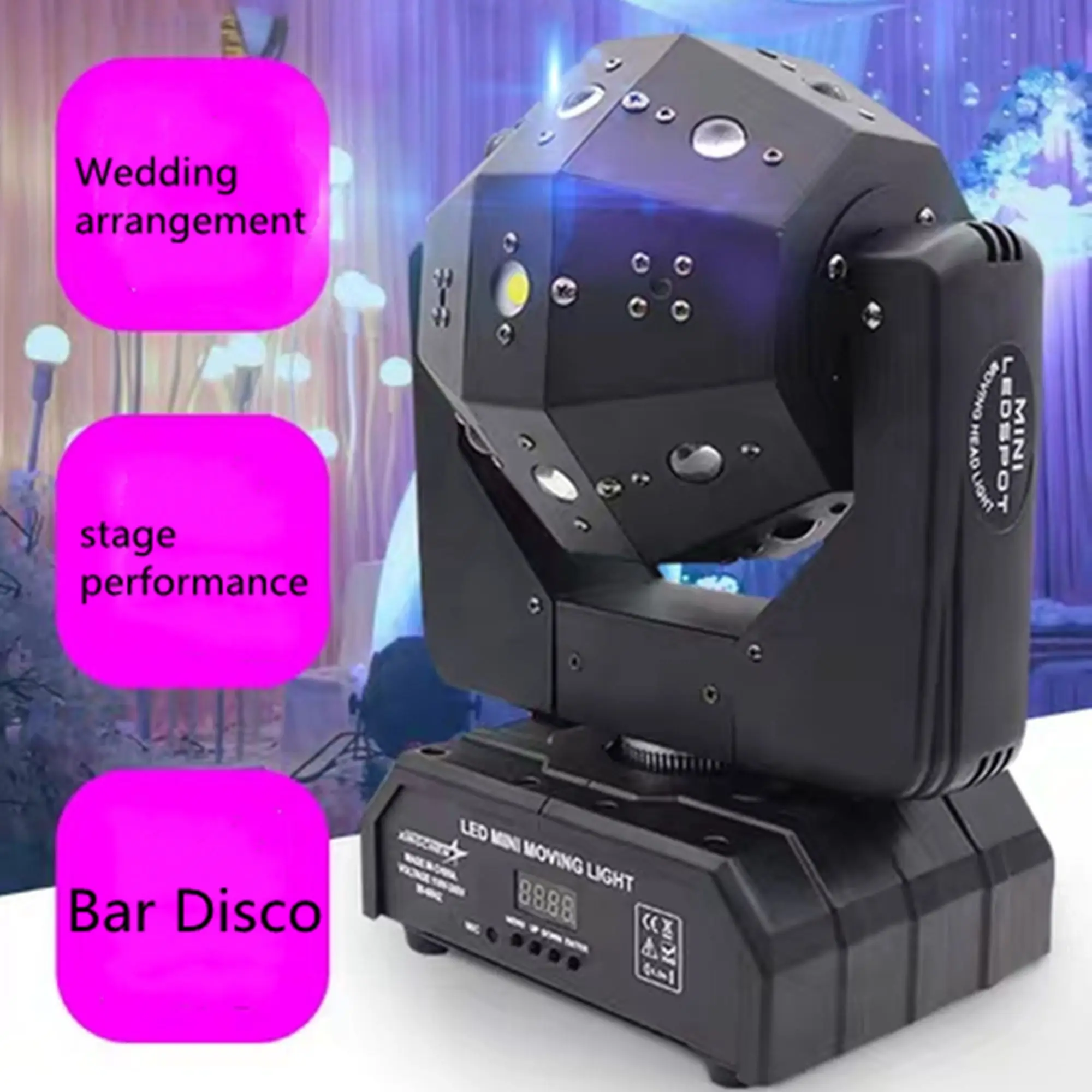 16X3W 3in1 лазерного света для DJ диско вечерние сценический шар светильник s Moving