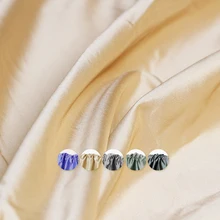 Pearlsilk 14momme High Gloss смешивания Шелковый полиэстровый Галстук ткани материалы для одежды летнее платье Швейные Ткань на заказ