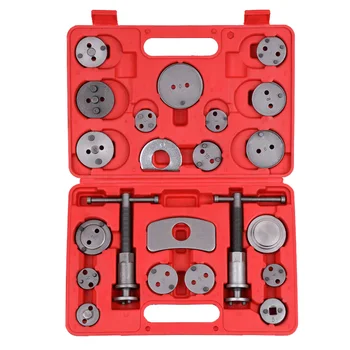 

Hot 22pcs Auto Universal Disc Brake Caliper Car Wind Back Pad Piston Compressor Automobile Garage Repair Tool Kit Set with Case