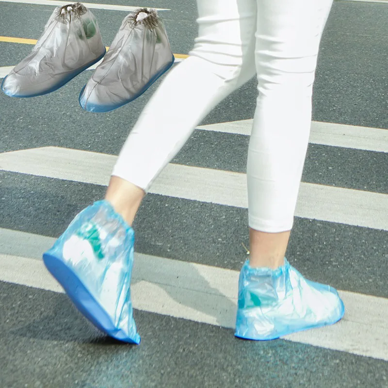 

Men And Women Waterproof Overshoe Rainy Day Waterproof Shoe Cover Outdoor Travel Portable Thick Wear-Resistant Bottom Anti-slip