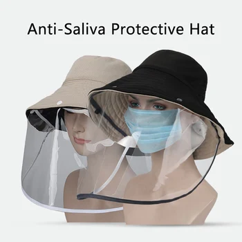 

Multi-function Protective Cap Anti Infection Protective Hat Eye Protection Anti-fog Windproof Hat Anti-saliva Face Cover Cap