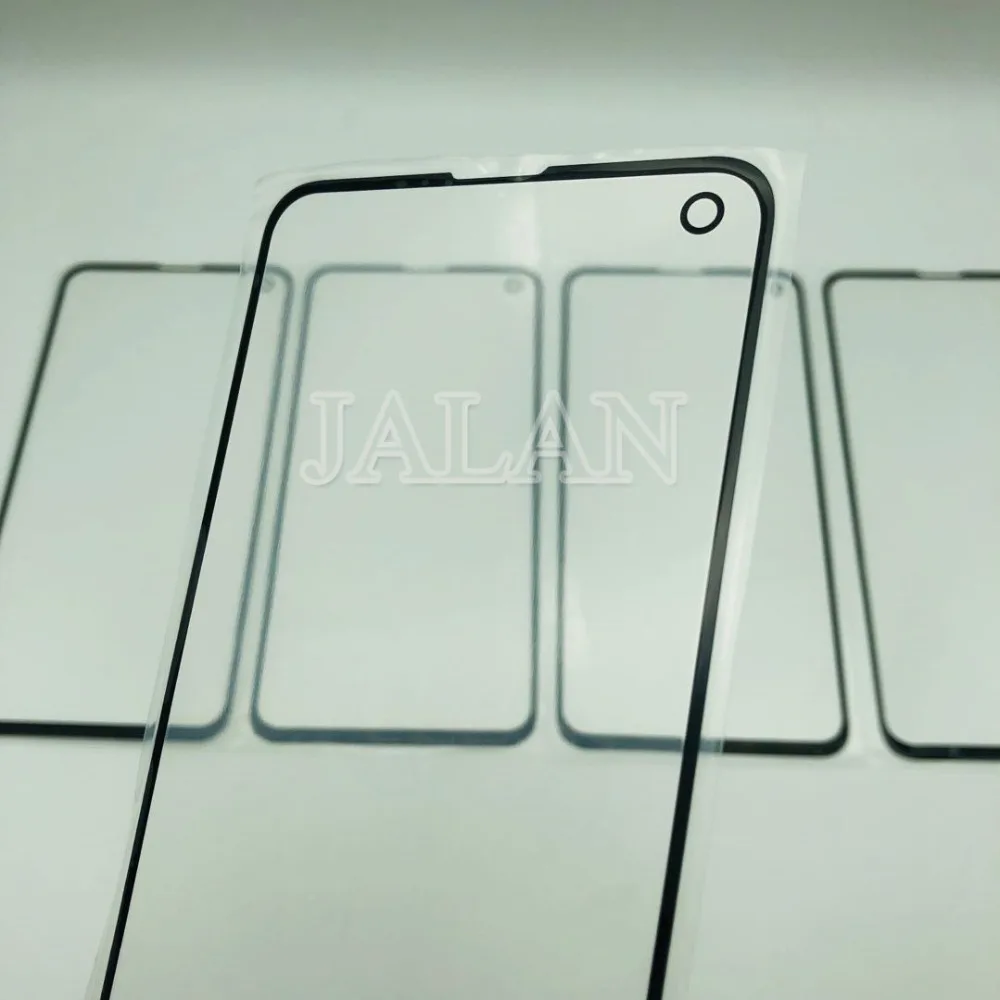 JALAN 5pcs front glass+oca for Samsung Galaxy G970 s10E damaged glass replacement repair