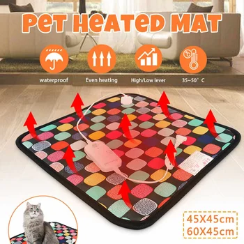 

Waterproof Electric Heating Pad Pet Heated Mat Warmer Bed Pad Puppy Dog Cat Bed Rug Thermal Carpet Electric Heater Mat