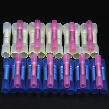 

50pcs/set Heat Shrink Butt Kit Connector Insulated Terminal Dual-walled