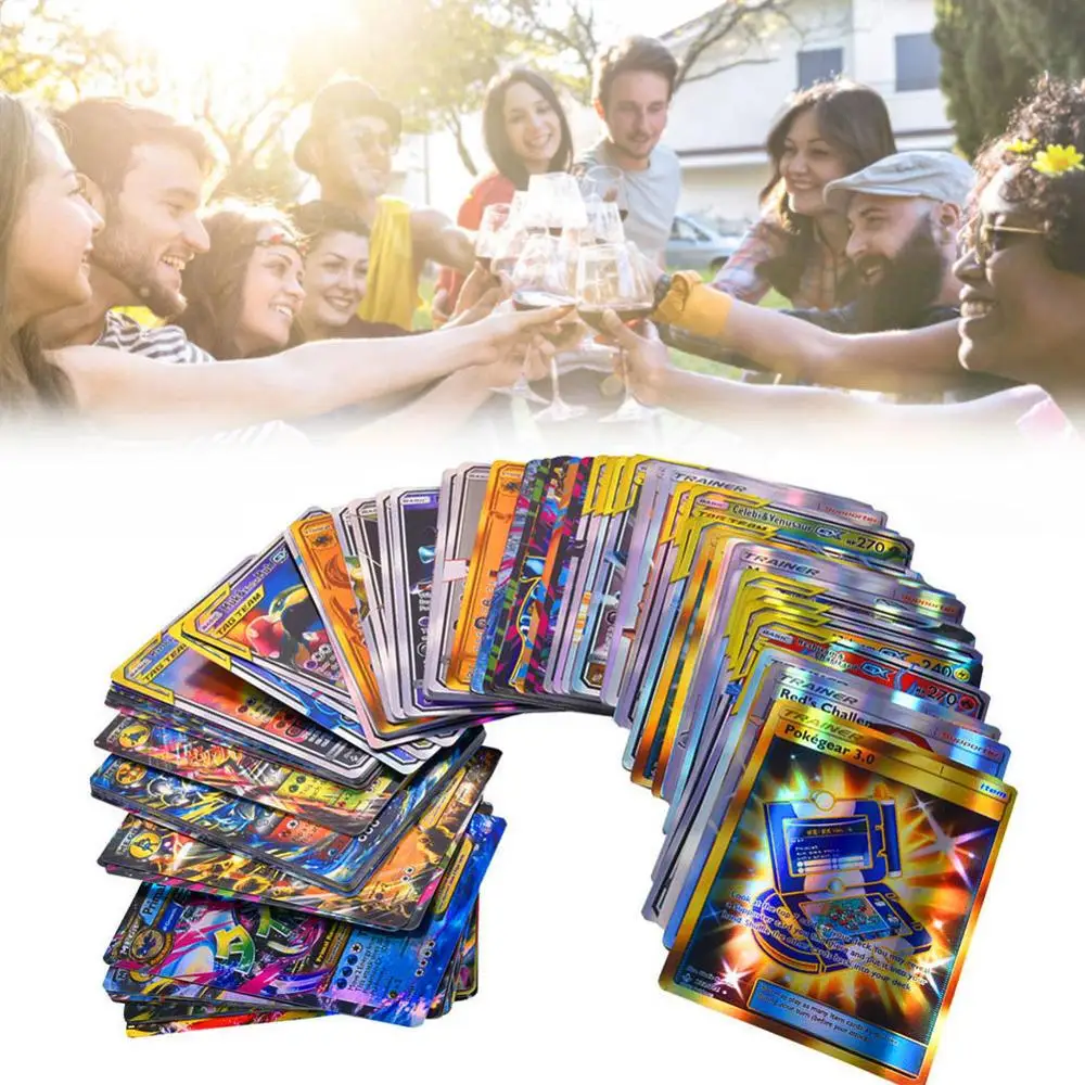 120 шт. карточка Pokemon с 30 метровой командой 50 Мега 19 тренажер 1 энергия 20 ultra