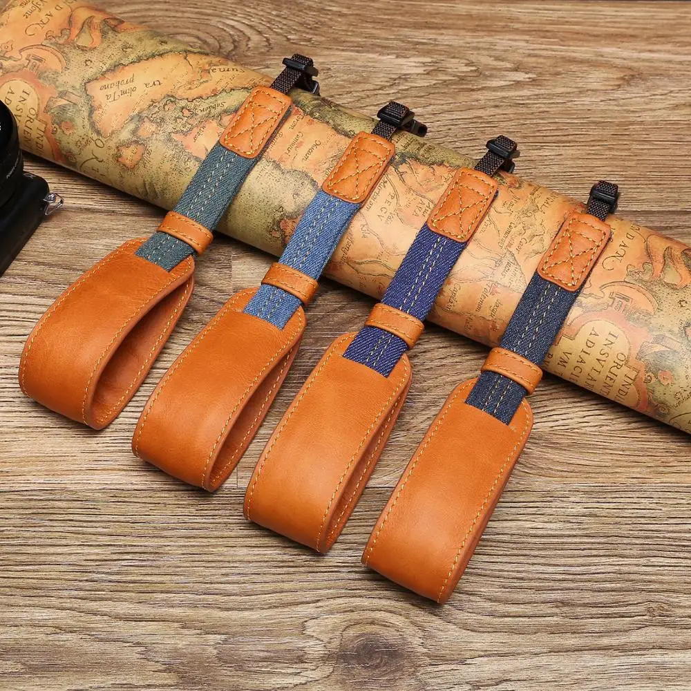

Original Handmade Genuine Leather Camera Wrist Straps DSLR Hand Lanyard Hand Strap for Sony A6000 A7RM2 A7m3 RX1RM2