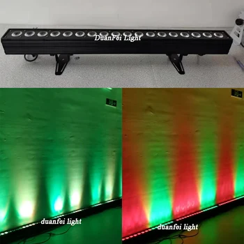

6pieces 18x10w 4in1 rgbw dmx led wall washer bar lyre rgbw wash pixel bar led rgbw