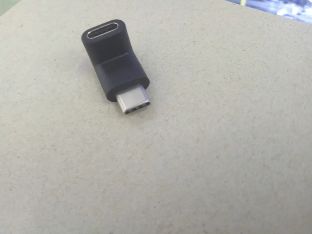 200pcs Right Angle USB-C USB 3.1 Type C Male to Female Extension connectors New