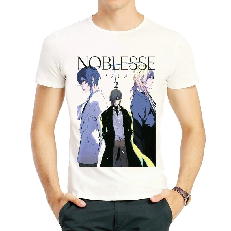 Noblesse Футболка мужская летняя уличная белая футболка японского аниме Noblesse Футболка "комикс" Повседневная футболка с рисунком