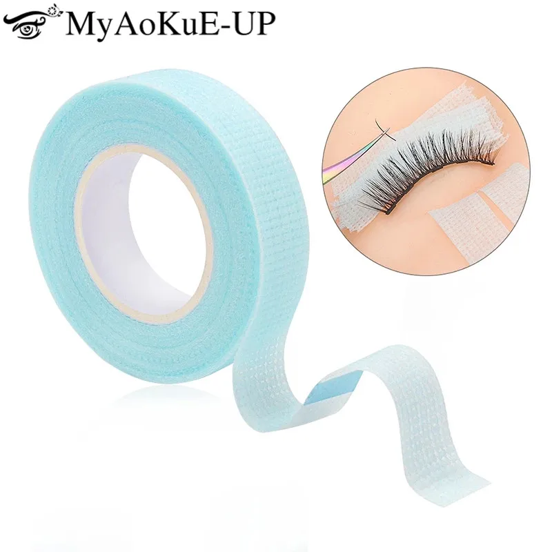 

3pcs Eyelashes Extension Tape patch blue Micropore Non woven fabric Lifting eyelids Lash Sticky Adhesive tape for makeup tools