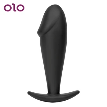 OLO  Prostate Massage Portable Sex Toys For Women Men Gay Vagina Stimulate G-Spot Silicone Anal Plug Butt Plug 1